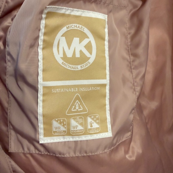 MICHAEL Michael Kors Women’s Faux-Fur Hooded Puffer Coat – Blush, Size L - Picture 5 of 6